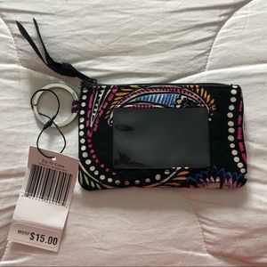Vera Bradley Zip ID Case Bandana Swirl